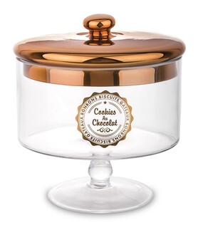 Cookies & Chocolate, bomboniera na nodze, miedź, wym.20x19cm