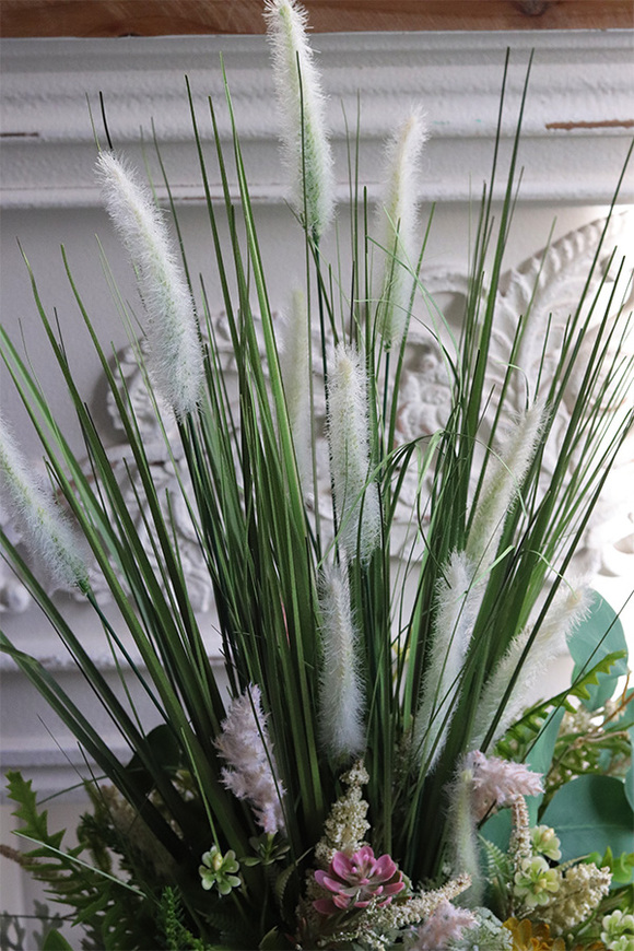 Merita, kompozycja z traw z sukulentami