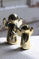 Anioł Sakramento, złota figurka ceramiczna, kpl.2szt 