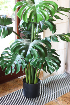 Monstera, sztuczne drzewko w doniczce, wys.127cm 