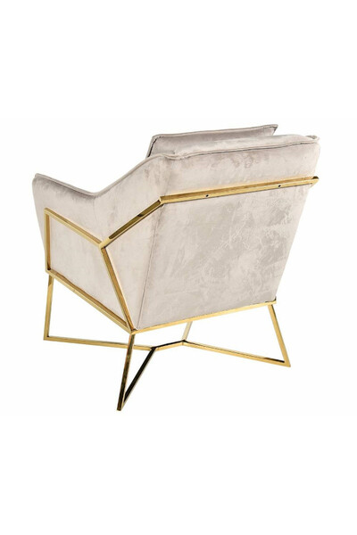 Glamour Nude, fotel welurowy tendom.pl