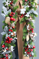 Święty Mikołaj, świąteczna girlanda