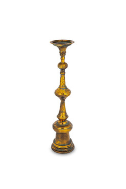 History I, świecznik metalowy patynowany, wys.56cm
