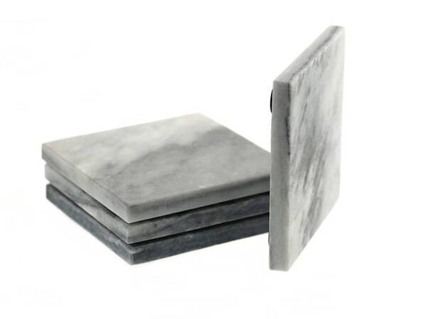 kamienne podkładki pod kubek, Marble, kpl.4szt 