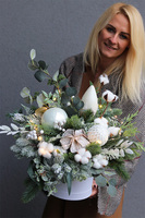 Bielloso LED, mroźny flowerbox świąteczny