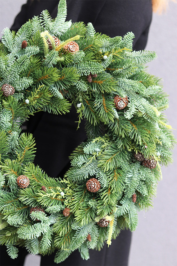 Jak Żywy, wianek iglasty, śr.45cm