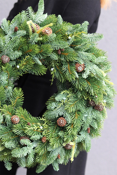 Jak Żywy, wianek iglasty, śr.45cm