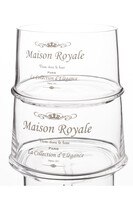 Maison Royale A, bomboniera szklana, komplet trzech pojemników