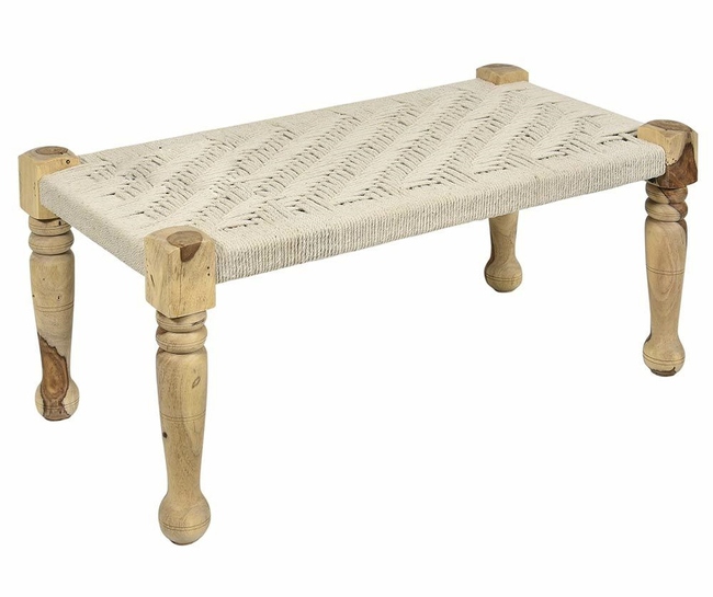 Boho, wysoka ława otomana