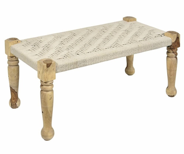 Boho, wysoka ława otomana