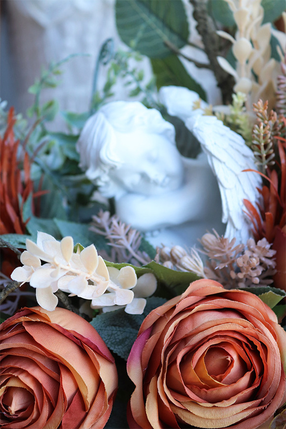 Morellina, dekoracja nagrobna w skrzynce, wym.46x69cm