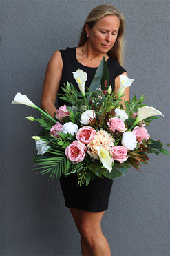 dekoracja nagrobna Pink Resiano, wym.30x50cm