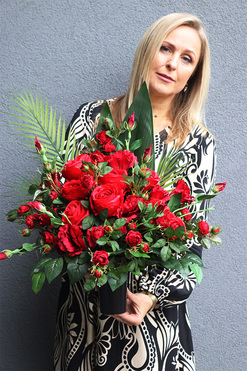 Gloria Reddita, bukiet nagrobny we wkładzie, wys.65cm 