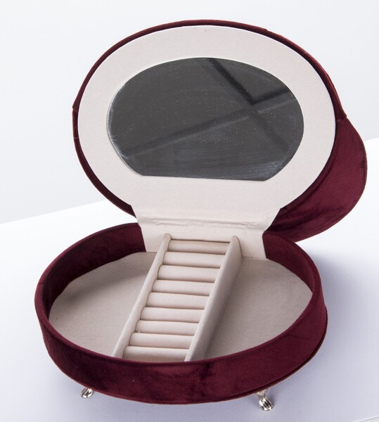 szkatułka / puzderko Florencja Chair Red, wym.14x21.5x16cm