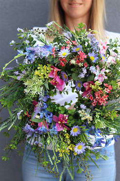 Wichrowe Wzgórza Summer, delikatny wiosenny wianek, rozp.40cm 