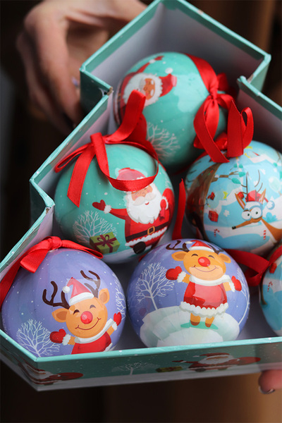 bombki dekoracyjne w pudełku prezentowym, Scandi Choinka