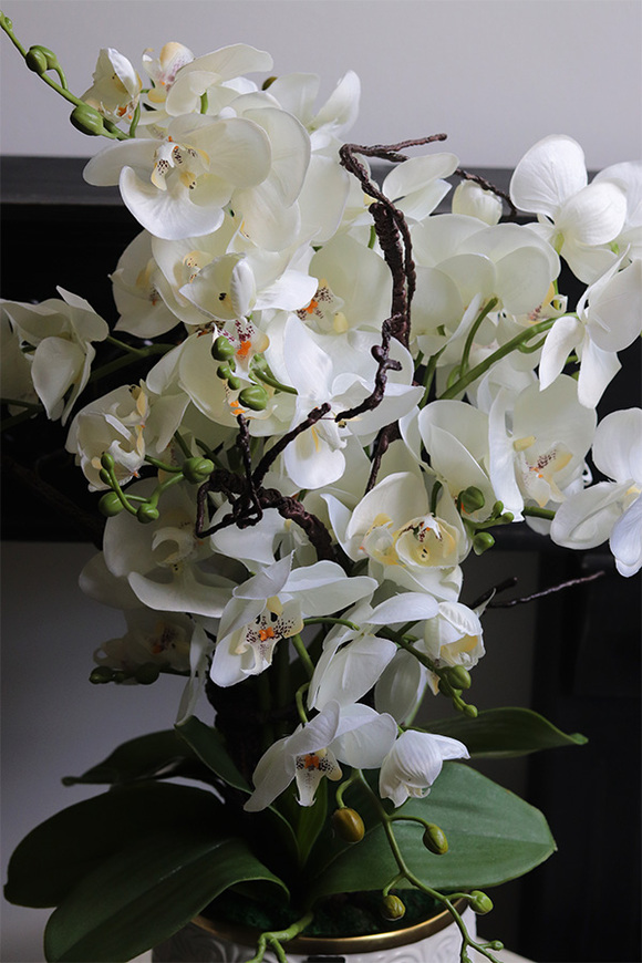 Kerena, biały sztuczny storczyk