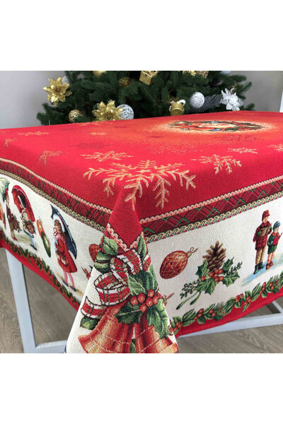 Jarmark Świąteczny, gobelinowy świąteczny obrus