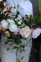 Lenitana Pink, dekoracyjna girlanda kwiatowa