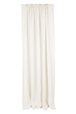 Linen Style, zasłona lniana z tunelem, kremowa, szer.140cm