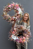 November Garden, boho jesienny wianek