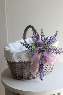 Easter Lavender, dekorowany koszyczek wielkanocny, wys.22cm