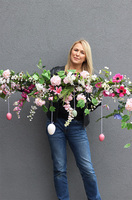 Pastellita, dekoracyjna girlanda wielkanocna z zawieszkami