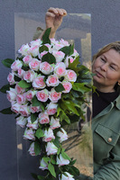 Clear Design Angel Rose, dekoracja nagrobna na płycie, wym.90x35cm 