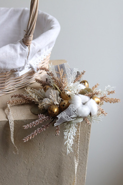 Stonovany, dekoracja do koszyczka z jajkami, wym.22x23cm