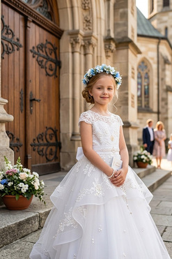 OD RĘKI Meliana, komunijny wianek na głowę, rozmiar uniwersalny