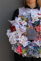 Hydrangea, kolorowy wianek z hortensji