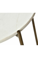 Nero, stylowy stolik kawowy z marmurowym blatem, wym.45x45x50cm