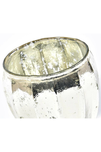 Barok Old 2B lampion srebrny szklany