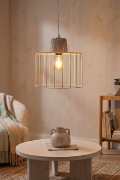 Boho House Copper, lampa sufitowa wisząca, wym.30x30cm 