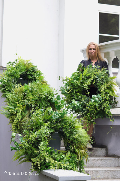 Zielonka, duży sufitowy wianek