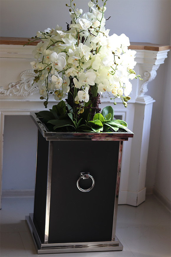 Monumento Royal, ekskluzywny storczyk podłogowy w metalowej donicy