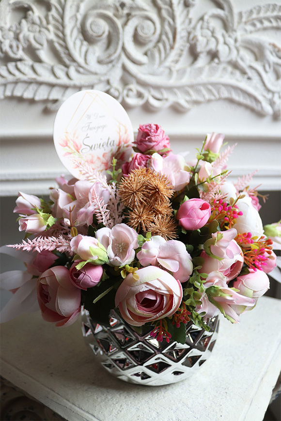 Beltresa, kompozycja na prezent z napisem na piku, wym26x27cm