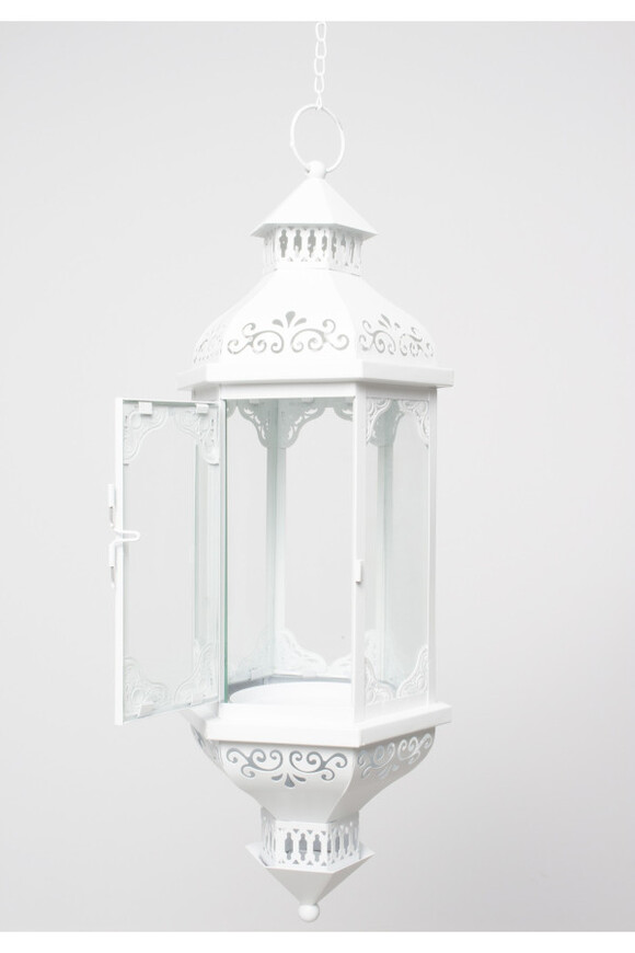 Caen, metalowy lampion latarnia wisząca	