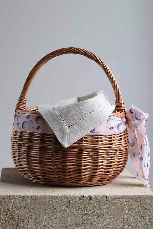 Pisankovo, brązowy koszyczek wielkanocny