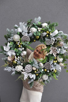 bożonarodzeniowy wianek do podwieszenia, Crista New