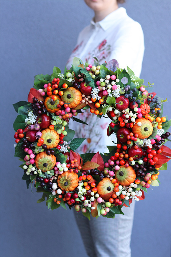 Hefrina 2, jesienny dyniowy wianek