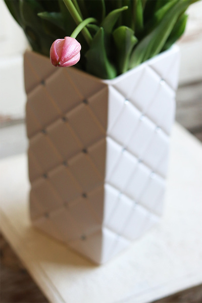kompozycja wielkanocna z gumowymi tulipanami, Glamour Tulips, wys.53cm