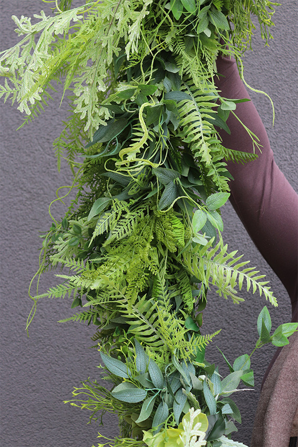 Veronea, girlanda z zielonych zwisających pędów, dł.100cm