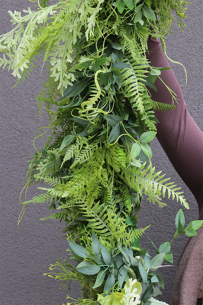 Veronea, girlanda z zielonych zwisających pędów, dł.100cm