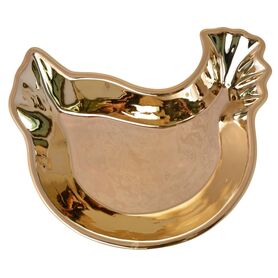 Easter Glamour, talerz wielkanocny, kura złota, kpl.2szt