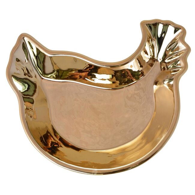 Easter Glamour, talerz wielkanocny, kura srebrna