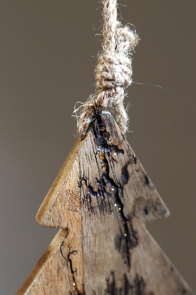 Woodland, drewniana zawieszka świąteczna, choinka