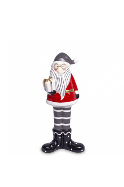 Scandi Haven, świąteczna figurka Święty Mikołaj A, wys.23.5cm