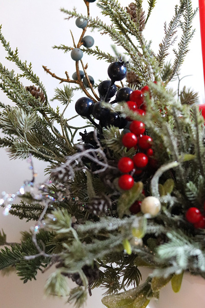 Denerra, świąteczny stroik w pucharze