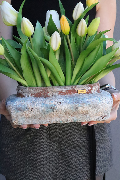 Tulipany Modern, wiosenna dekoracja z tulipanami